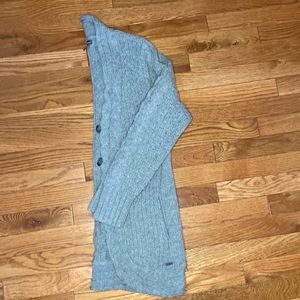 Eddie Bauer wool gray cardigan sweater